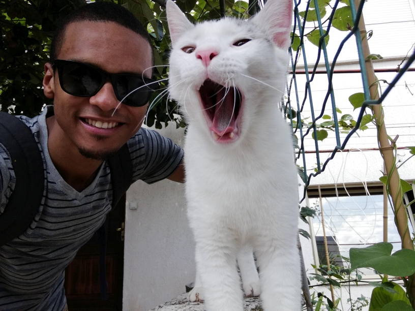 Simon Magwaza Game Audio Designer with Cat